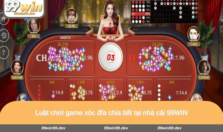 Luật chơi game xóc đĩa chia tiết tại nhà cái 99WIN