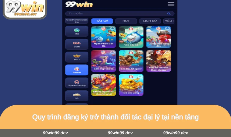 Quy trình đăng ký trở thành đối tác đại lý tại nền tảng