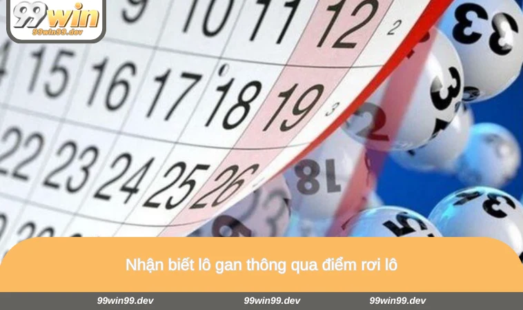 Nhận biết lô gan thông qua điểm rơi lô