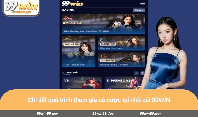 Chi tiết quá trình tham gia cá cược tại nhà cái 99WIN